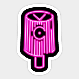 pink cap Sticker